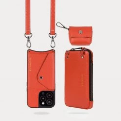 Bandolier Unisex Plain Leather Co-ord IPhone 13 IPhone 13 Mini For Women Airpod 3 X Iphone 12 Pro Max -Bandolier Online Shop org 10011