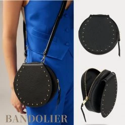 Bandolier Plain Leather Logo Smart Phone Cases For Women Black/gold X One Size