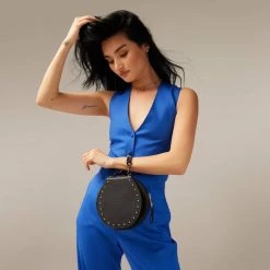 Bandolier Plain Leather Logo Smart Phone Cases For Women Black/gold X One Size -Bandolier Online Shop org 10034