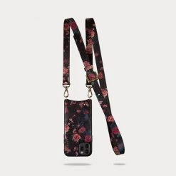 Bandolier Flower Patterns Leather IPhone 8 Plus IPhone X Bridal For Women Black/floral/gold X 12 Mini -Bandolier Online Shop org 10040