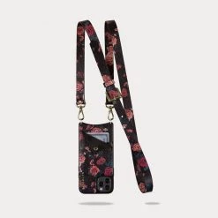 Bandolier Flower Patterns Leather IPhone 8 Plus IPhone X Bridal For Women Black/floral/gold X 12 Mini -Bandolier Online Shop org 10041