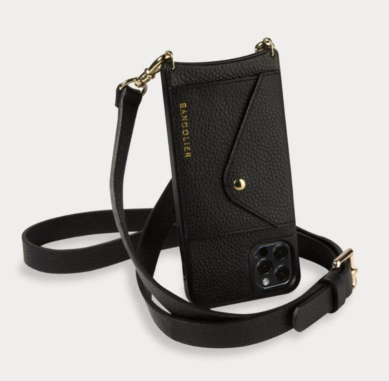 Bandolier Unisex Plain Leather Logo IPhone 13 IPhone 13 Mini For Women Black X Iphone13 7 Bandolier Unisex Plain Leather Logo IPhone 13 IPhone 13 Mini For Women Black X Iphone13 - Image 7