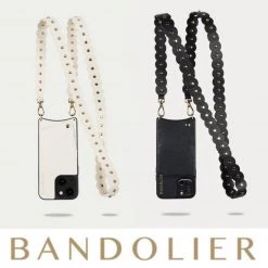 Bandolier Unisex Leather Logo IPhone 13 IPhone 13 Pro For Women Black X Iphone13 Pro