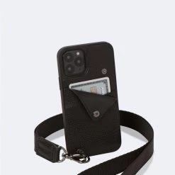 Bandolier Unisex Plain Leather IPhone X IPhone XS IPhone XS Max For Men Black/pewter X Iphone 12/12pro -Bandolier Online Shop org 10098