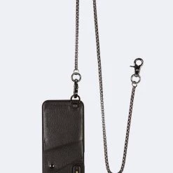 Bandolier Unisex Plain Leather IPhone X IPhone XS IPhone XS Max For Men Black/pewter X Iphone 12/12pro -Bandolier Online Shop org 10104