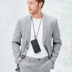 Bandolier Unisex Plain Leather IPhone X IPhone XS IPhone XS Max For Men Black/pewter X Iphone 12/12pro -Bandolier Online Shop org 10105