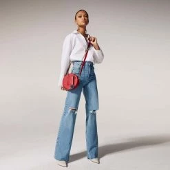 Bandolier 2021 SS Chain Plain Leather Co-ord IPhone 11 Pro IPhone 11 Pro Max For Women Red/gold X Iphone 13 -Bandolier Online Shop org 10117