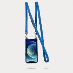 Bandolier Plain Leather Logo IPhone 13 IPhone 13 Mini IPhone 13 Pro For Women Palace Blue/silver X Iphone 13 -Bandolier Online Shop org 10140