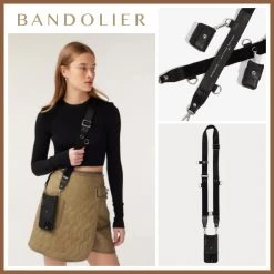 Bandolier Online Shop 40 Bandolier 2022-23FW Leather Logo IPhone 13 IPhone 13 Mini IPhone 13 Pro For Women Black/silver X Iphone 13pro