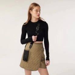 Bandolier 2022-23FW Leather Logo IPhone 13 IPhone 13 Mini IPhone 13 Pro For Women Black/silver X Iphone 13pro -Bandolier Online Shop org 10203