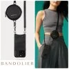 Bandolier Studded Plain Leather Logo IPhone 13 IPhone 13 Mini For Women Black/pewter X Iphone 13 Pro