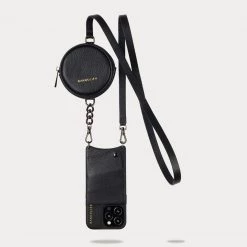 Bandolier Studded Plain Leather Logo IPhone 13 IPhone 13 Mini For Women Black/pewter X Iphone 13 Pro -Bandolier Online Shop org 10222