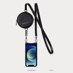 Bandolier Studded Plain Leather Logo IPhone 13 IPhone 13 Mini For Women Black/pewter X Iphone 13 Pro -Bandolier Online Shop org 10224