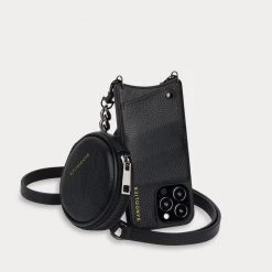 Bandolier Studded Plain Leather Logo IPhone 13 IPhone 13 Mini For Women Black/pewter X Iphone 13 Pro -Bandolier Online Shop org 10225