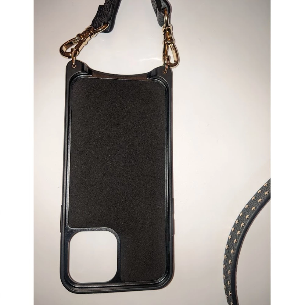 Bandolier Plain Leather Logo IPhone 13 IPhone 13 Pro IPhone 13 Pro Max For Women Black/gold X Iphone 13 Mini 6 Bandolier Plain Leather Logo IPhone 13 IPhone 13 Pro IPhone 13 Pro Max For Women Black/gold X Iphone 13 Mini - Image 6