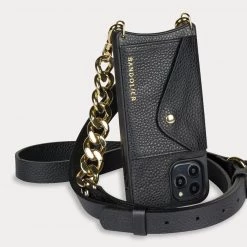 Bandolier Plain Leather IPhone 13 IPhone 13 Mini IPhone 13 Pro For Women Clay/gold X Iphone 12 Pro Max -Bandolier Online Shop org 1024