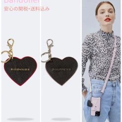 Bandolier Online Shop 32 Bandolier 2020 Cruise Heart Plain Leather Logo Smart Phone Cases For Women Black-pink-silver X Domestic Rush +1000