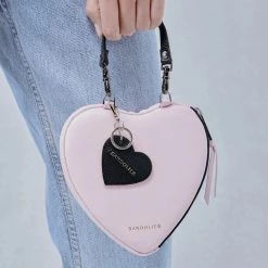 Bandolier 2020 Cruise Heart Plain Leather Logo Smart Phone Cases For Women Black-pink-silver X Domestic Rush +1000 -Bandolier Online Shop org 10256