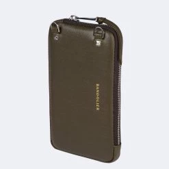 Bandolier Street Style Plain Leather IPhone 8 IPhone 8 Plus IPhone X For Women Croco Green Pewter +2000 X One Size -Bandolier Online Shop org 1136