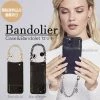 Bandolier 2019-20FW Street Style Chain Leather IPhone 8 IPhone 8 Plus IPhone X For Women Emma Black Gold X Iphone 13 Pro Max