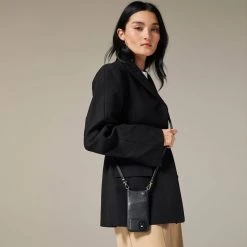 Bandolier 2019-20FW Street Style Chain Leather IPhone 8 IPhone 8 Plus IPhone X For Women Emma Black Gold X Iphone 13 Pro Max -Bandolier Online Shop org 1189