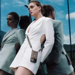 Bandolier 2022 SS Leather Logo IPhone 11 Pro IPhone 11 Pro Max IPhone 11 For Women Taupe/metallic X Iphone 12pro Max -Bandolier Online Shop org 1200