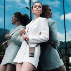 Bandolier 2022 SS Leather Logo IPhone 11 Pro IPhone 11 Pro Max IPhone 11 For Women Taupe/metallic X Iphone 12pro Max -Bandolier Online Shop org 1201