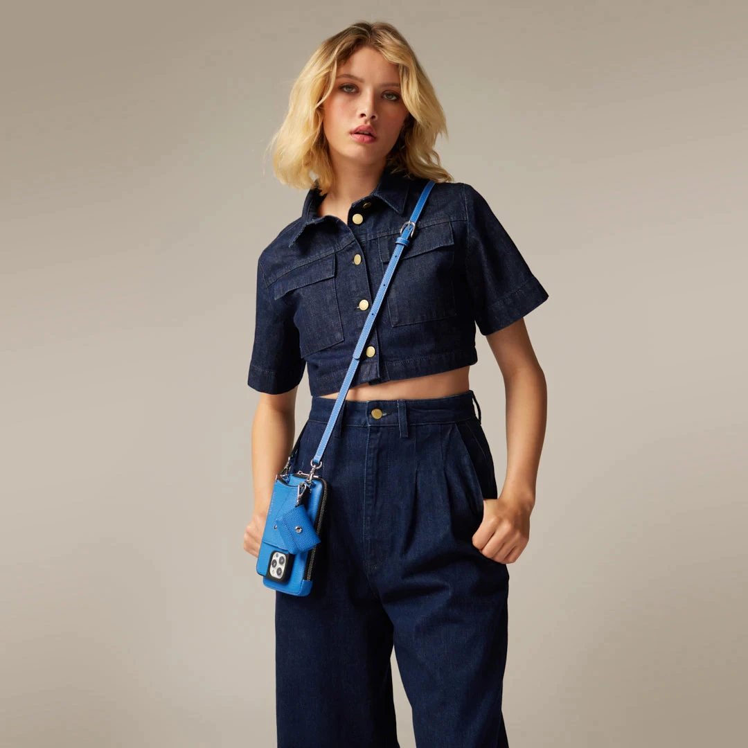 Bandolier Plain Leather Co-ord Logo IPhone 13 IPhone 13 Mini For Women Palace Blue/silver X Iphone 13 Mini 5 Bandolier Plain Leather Co-ord Logo IPhone 13 IPhone 13 Mini For Women Palace Blue/silver X Iphone 13 Mini - Image 5