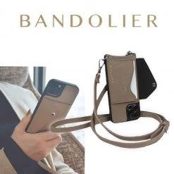 Bandolier Street Style Plain Leather Bridal IPhone 13 Pro Max For Women Light Taupe (check Required) X Iphone13pro Max
