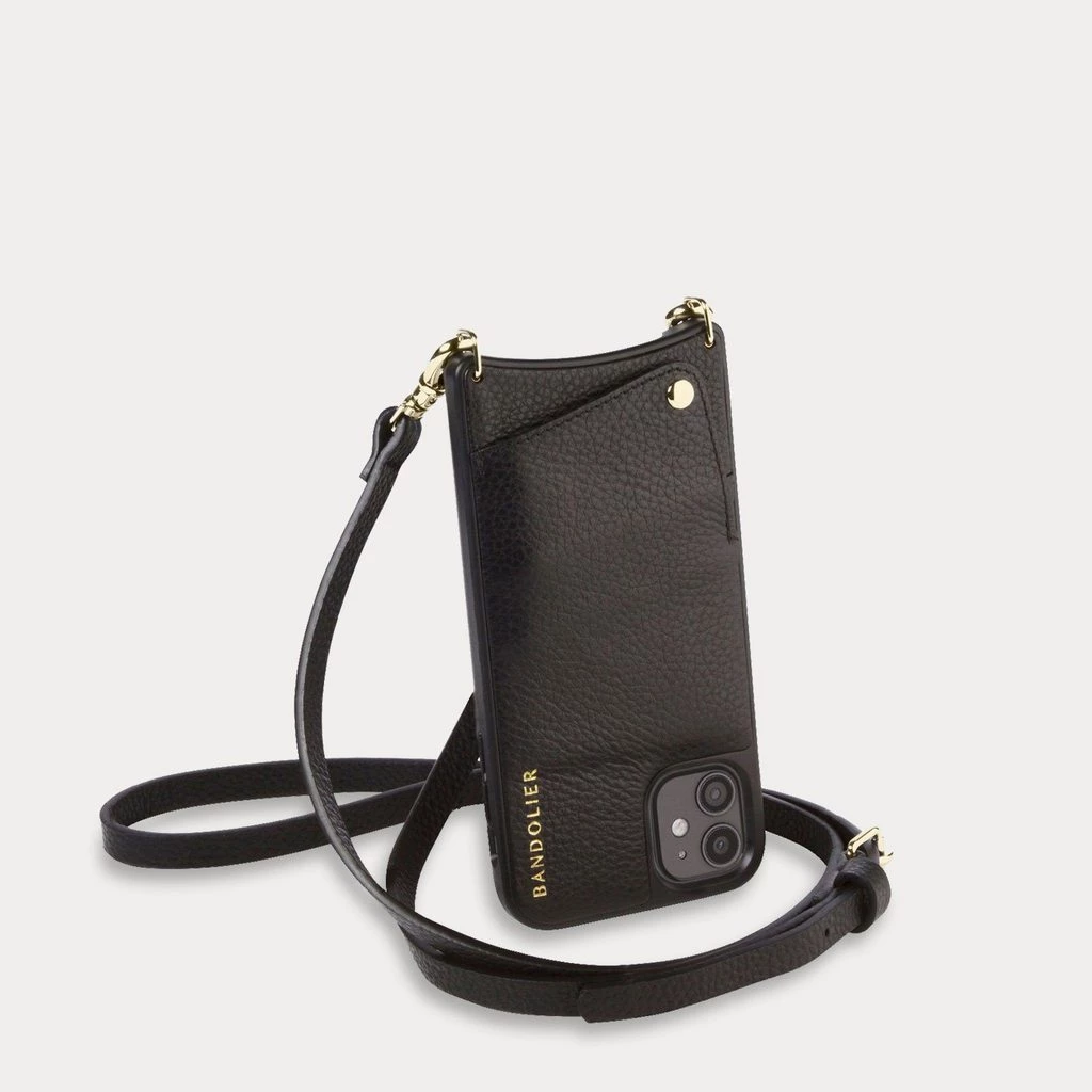 Bandolier Unisex Plain Leather IPhone 8 IPhone 8 Plus IPhone X Bridal For Women Black/gold X 13 Pro Max 6 Bandolier Unisex Plain Leather IPhone 8 IPhone 8 Plus IPhone X Bridal For Women Black/gold X 13 Pro Max - Image 6