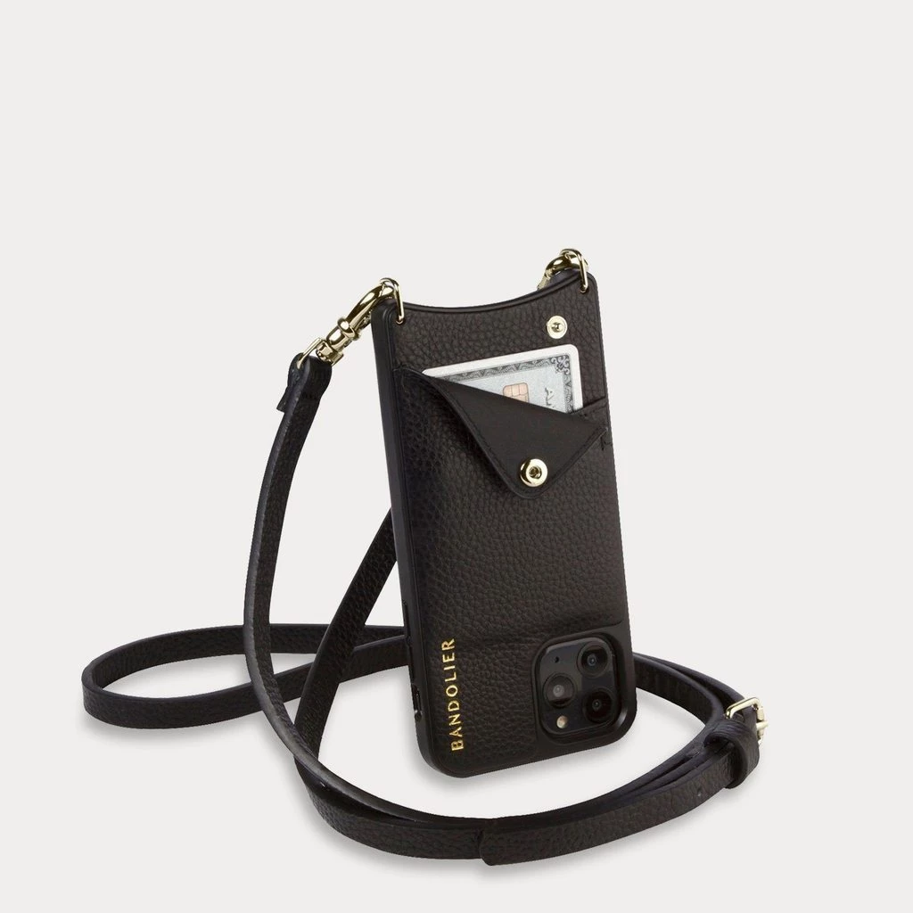 Bandolier Unisex Plain Leather IPhone 8 IPhone 8 Plus IPhone X Bridal For Women Black/gold X 13 Pro Max 7 Bandolier Unisex Plain Leather IPhone 8 IPhone 8 Plus IPhone X Bridal For Women Black/gold X 13 Pro Max - Image 7