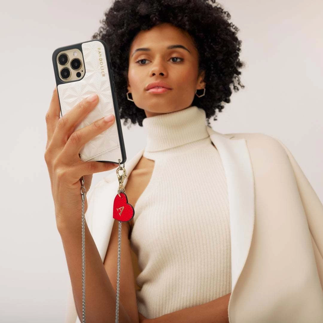 Bandolier Heart Plain Leather IPhone 8 IPhone 8 Plus IPhone X For Women Red/gold X One Size 9 Bandolier Heart Plain Leather IPhone 8 IPhone 8 Plus IPhone X For Women Red/gold X One Size - Image 9