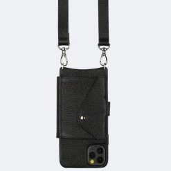 Bandolier 2020 Cruise Unisex Street Style Plain Leather IPhone 8 IPhone 8 Plus For Women Black/silver X Iphone12promax -Bandolier Online Shop org 1401