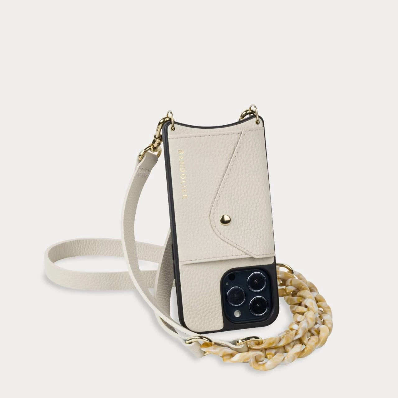 Bandolier Unisex Plain Leather Logo IPhone 13 IPhone 13 Mini For Women Stone/gold X Iphone 12/12 Pro 10 Bandolier Unisex Plain Leather Logo IPhone 13 IPhone 13 Mini For Women Stone/gold X Iphone 12/12 Pro - Image 10