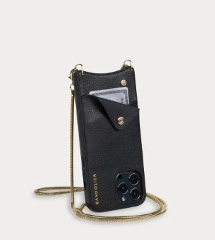 Bandolier Unisex Street Style Chain Plain Leather IPhone 8 For Women Black/gold X Iphone 12/ 12 Pro 5 Bandolier Unisex Street Style Chain Plain Leather IPhone 8 For Women Black/gold X Iphone 12/ 12 Pro - Image 5