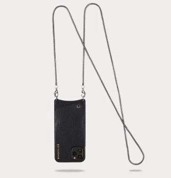 Bandolier Unisex Street Style Chain Plain Leather IPhone 8 For Women Black/gold X Iphone 12/ 12 Pro 7 Bandolier Unisex Street Style Chain Plain Leather IPhone 8 For Women Black/gold X Iphone 12/ 12 Pro - Image 7