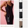 Bandolier Plain Leather IPhone 8 IPhone X IPhone XS IPhone XS Max For Women Black/pewter X Iphone Xs/x