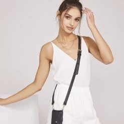 Bandolier 2019-20FW Street Style Plain Leather IPhone 8 IPhone 8 Plus IPhone X For Women Black/silver X Iphone 12/12pro -Bandolier Online Shop org 1519