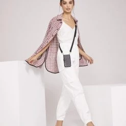 Bandolier 2019-20FW Street Style Plain Leather IPhone 8 IPhone 8 Plus IPhone X For Women Black/silver X Iphone 12/12pro -Bandolier Online Shop org 1523