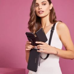 Bandolier 2019-20FW Street Style Plain Leather IPhone 8 IPhone 8 Plus IPhone X For Women Black/silver X Iphone 12/12pro -Bandolier Online Shop org 1531