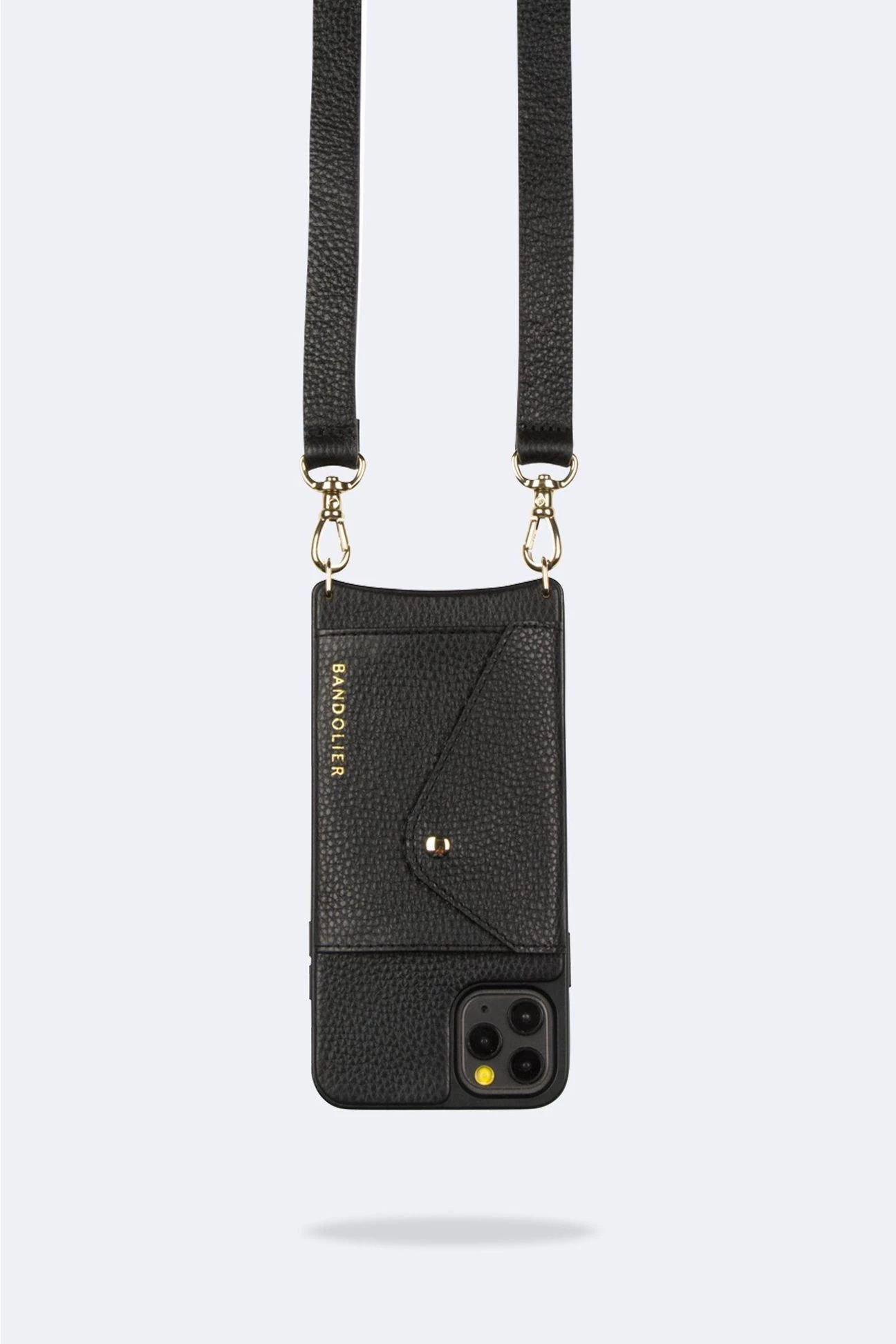 Bandolier Street Style Plain Leather IPhone 8 IPhone 8 Plus IPhone X For Women Black Gold X Iphone 13 Mini 2 Bandolier Street Style Plain Leather IPhone 8 IPhone 8 Plus IPhone X For Women Black Gold X Iphone 13 Mini - Image 2