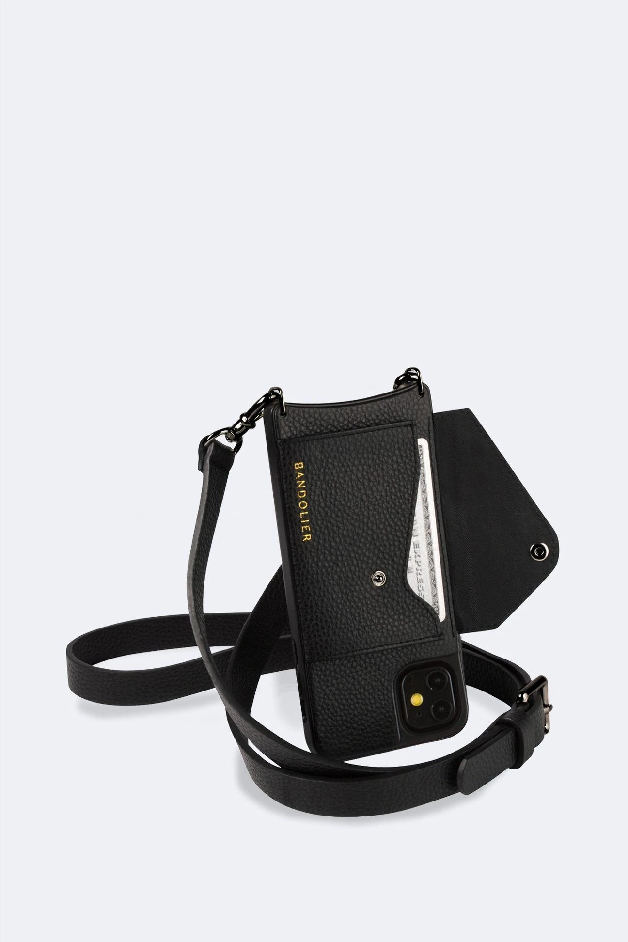 Bandolier Street Style Plain Leather IPhone 8 IPhone 8 Plus IPhone X For Women Black Gold X Iphone 13 Mini 4 Bandolier Street Style Plain Leather IPhone 8 IPhone 8 Plus IPhone X For Women Black Gold X Iphone 13 Mini - Image 4