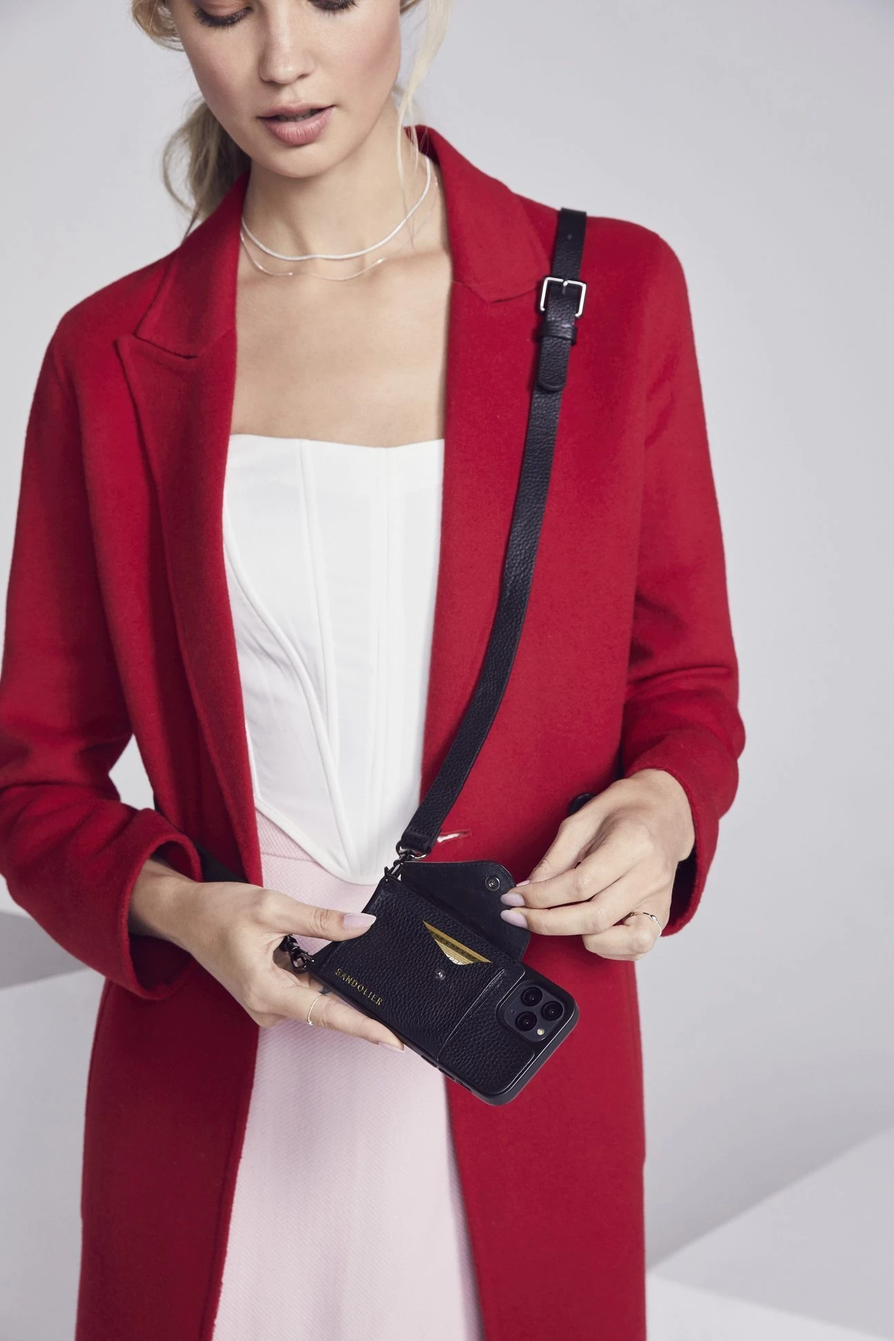 Bandolier Street Style Plain Leather IPhone 8 IPhone 8 Plus IPhone X For Women Black Gold X Iphone 13 Mini 13 Bandolier Street Style Plain Leather IPhone 8 IPhone 8 Plus IPhone X For Women Black Gold X Iphone 13 Mini - Image 13