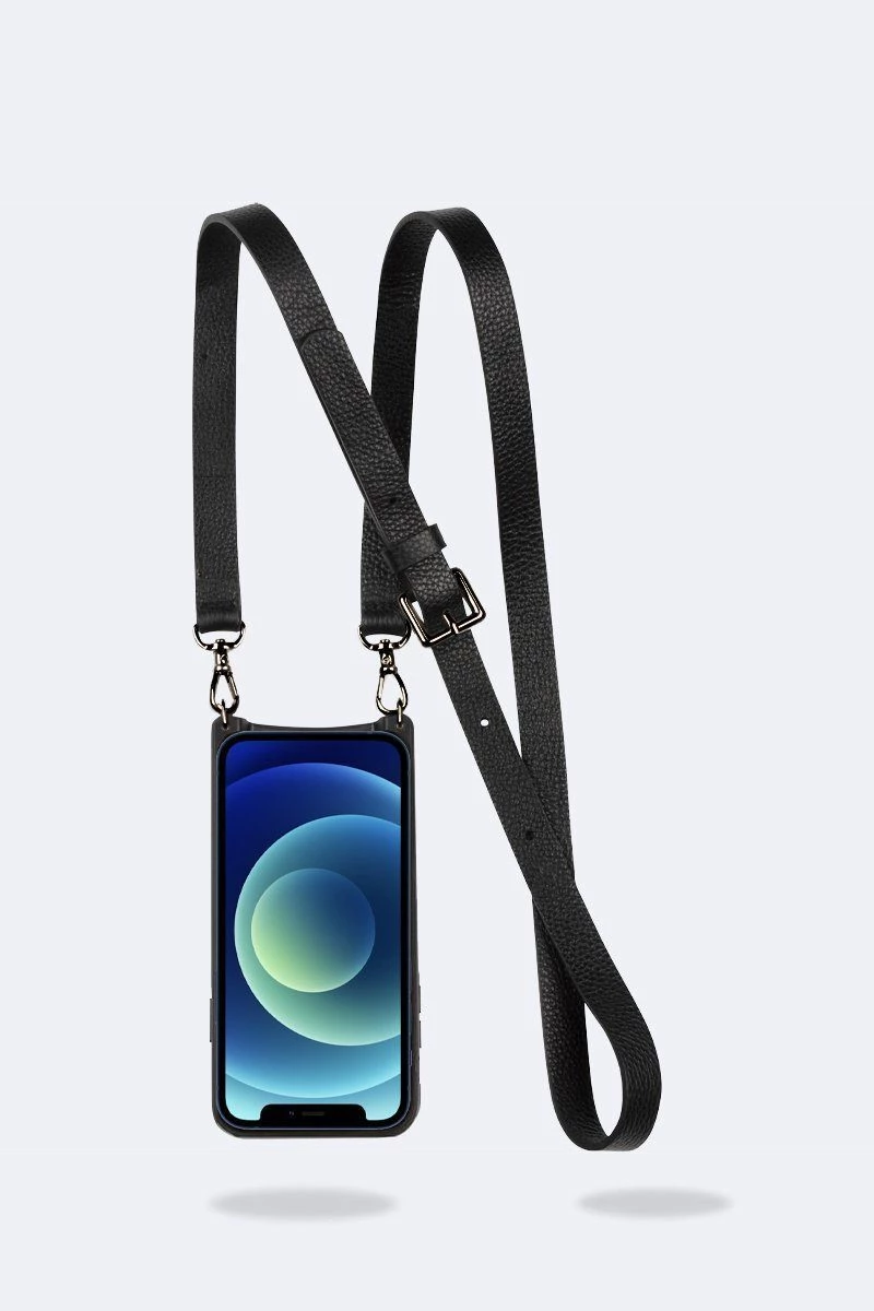 Bandolier Street Style Plain Leather IPhone 8 IPhone 8 Plus IPhone X For Women Black Gold X Iphone 13 Mini 17 Bandolier Street Style Plain Leather IPhone 8 IPhone 8 Plus IPhone X For Women Black Gold X Iphone 13 Mini - Image 17