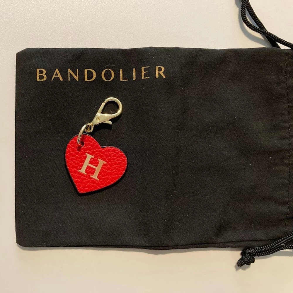 Bandolier Plain Leather Logo Tech Accessories For Women Red/gold X One Size 4 Bandolier Plain Leather Logo Tech Accessories For Women Red/gold X One Size - Image 4