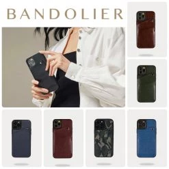Bandolier Plain Leather IPhone 8 IPhone 8 Plus IPhone X IPhone XS For Women Wine/pewter X Iphone Xs Max