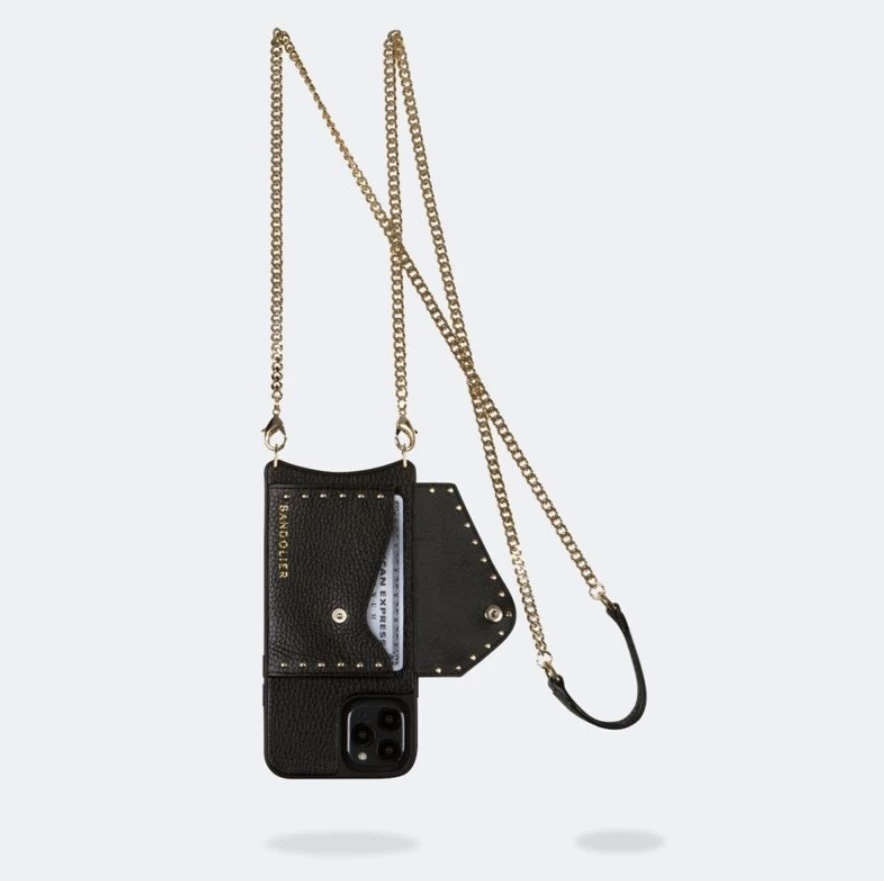 Bandolier Unisex Studded Street Style Chain Plain Leather Logo For Women Black (stock Check Required) X One Size 3 Bandolier Unisex Studded Street Style Chain Plain Leather Logo For Women Black (stock Check Required) X One Size - Image 3