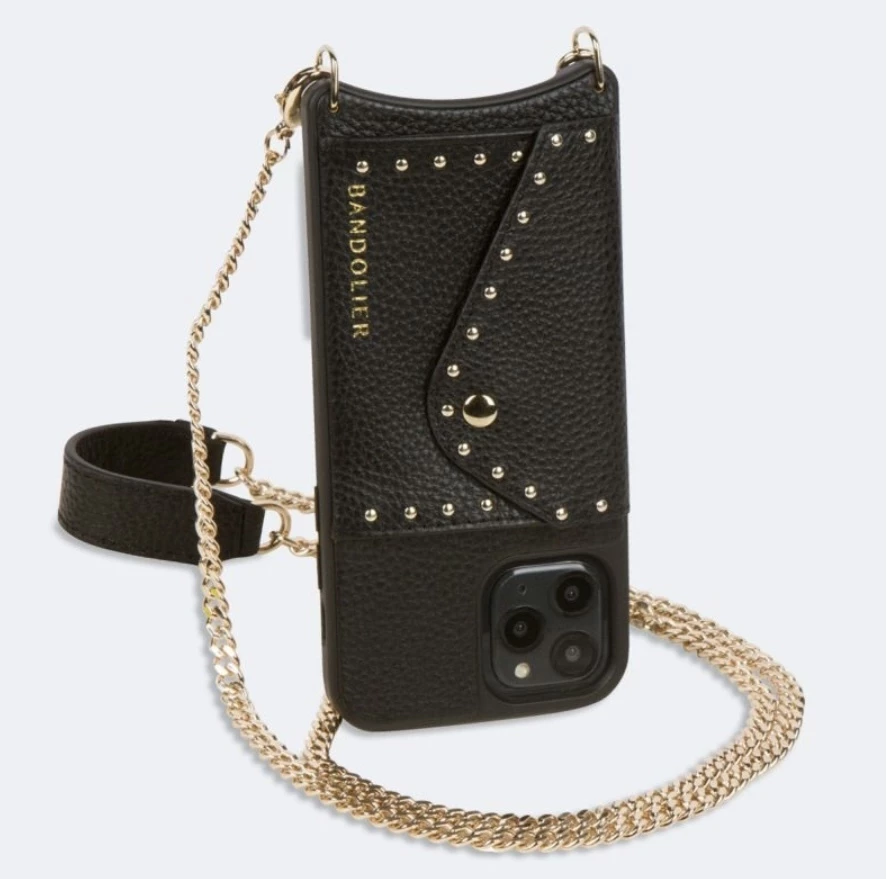 Bandolier Unisex Studded Street Style Chain Plain Leather Logo For Women Black (stock Check Required) X One Size 6 Bandolier Unisex Studded Street Style Chain Plain Leather Logo For Women Black (stock Check Required) X One Size - Image 6