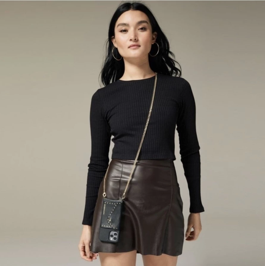 Bandolier Unisex Studded Street Style Chain Plain Leather Logo For Women Black (stock Check Required) X One Size 9 Bandolier Unisex Studded Street Style Chain Plain Leather Logo For Women Black (stock Check Required) X One Size - Image 9