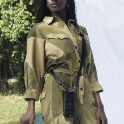 Bandolier Unisex Street Style Plain Leather Co-ord Logo For Women Black/silver X Iphone 13 Pro Max -Bandolier Online Shop org 1689